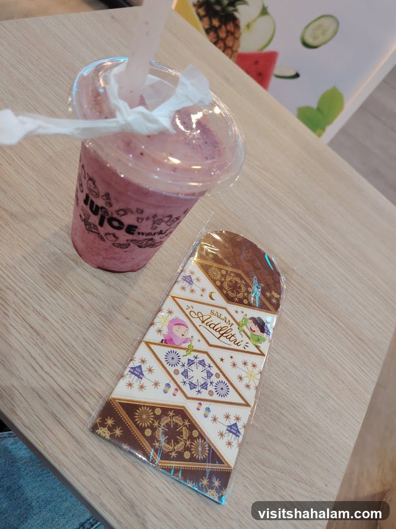 Juice and Eid greeting card