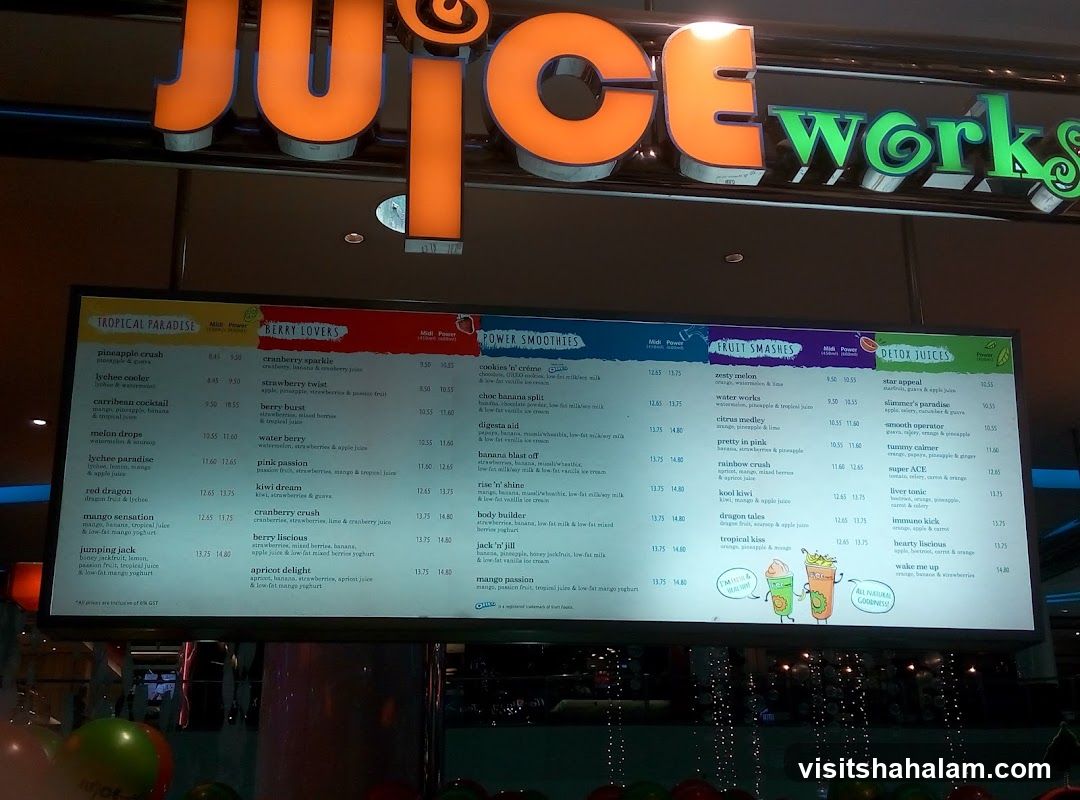 Juice Works Menu