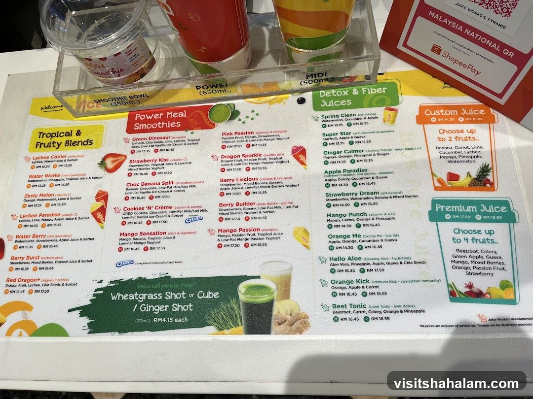Juice Works Menu