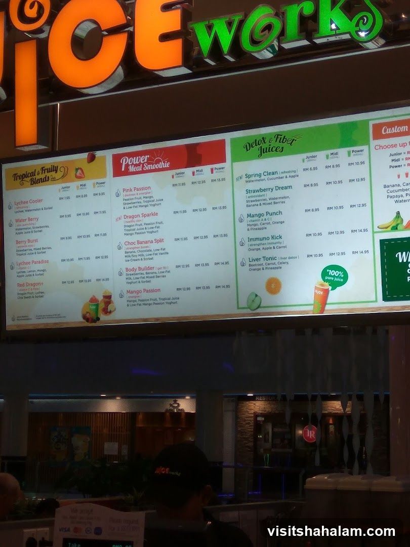 Juice Works Menu
