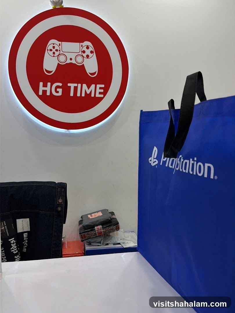Playstation Bag and HG TIME Sign