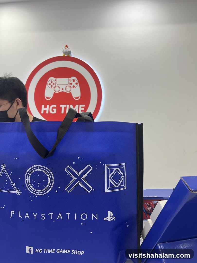 Playstation Bag and Sign