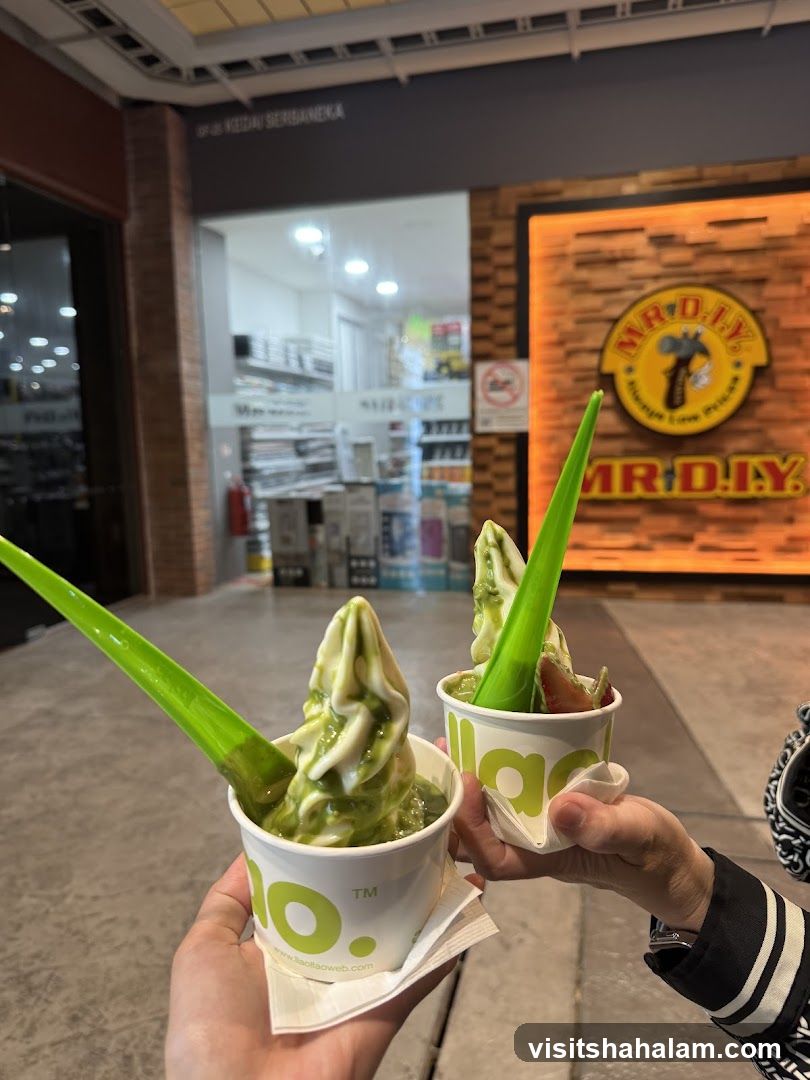 Two cups of soft serve ice cream
