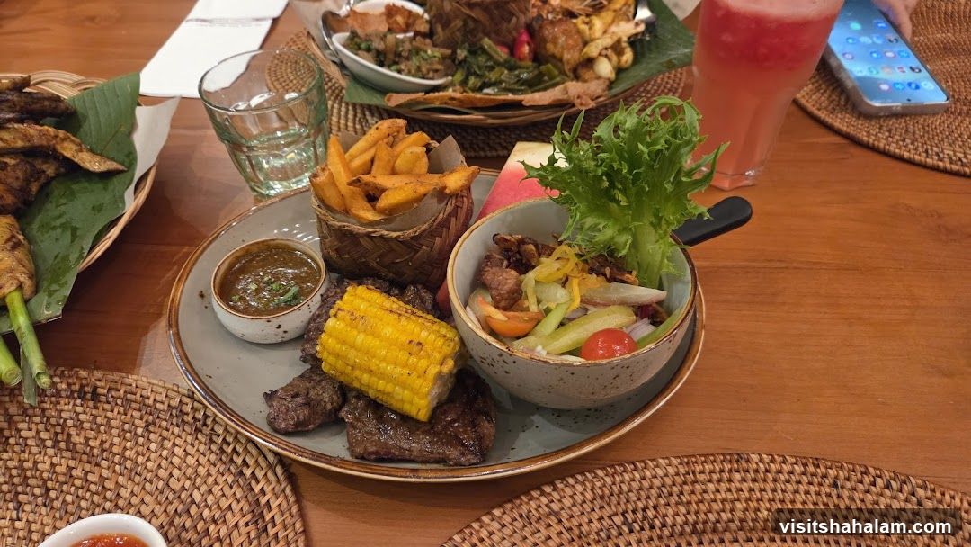 Platter of Grilled Meats and Sides