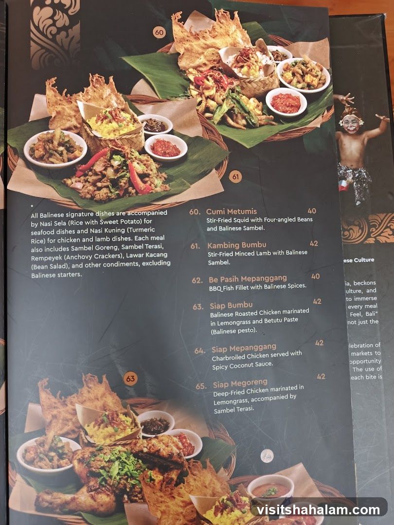 Balinese Signature Dishes