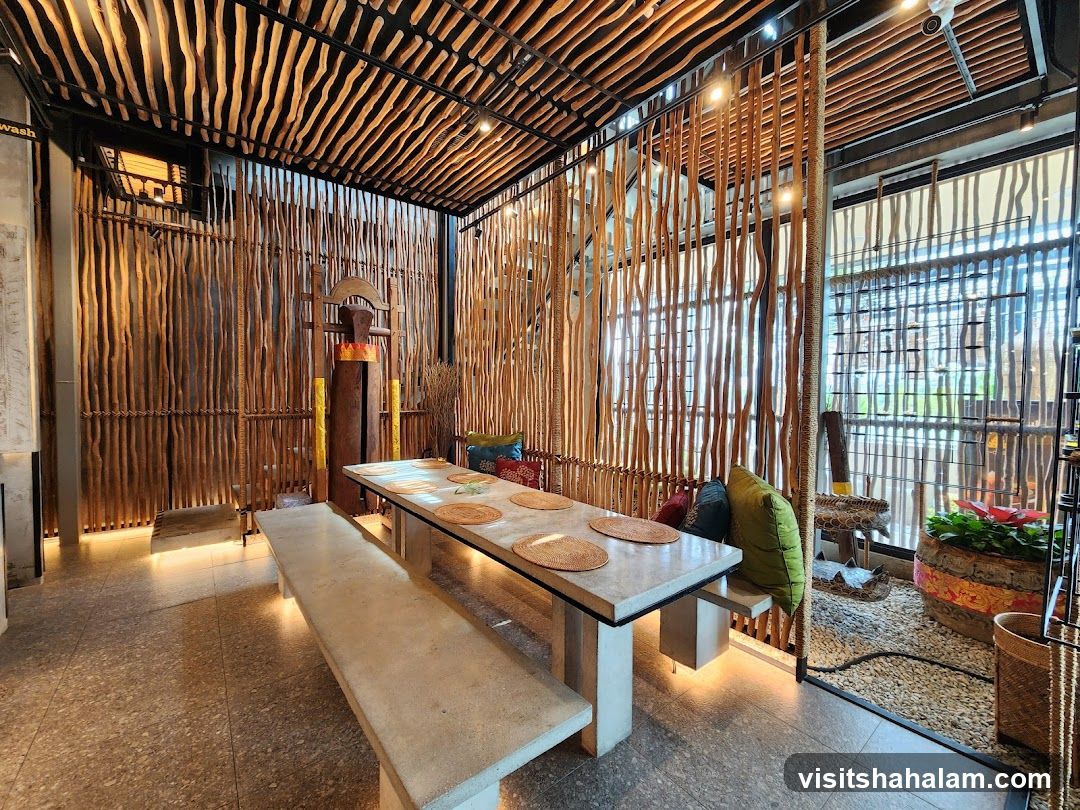 Restaurant Interior with Natural Decor