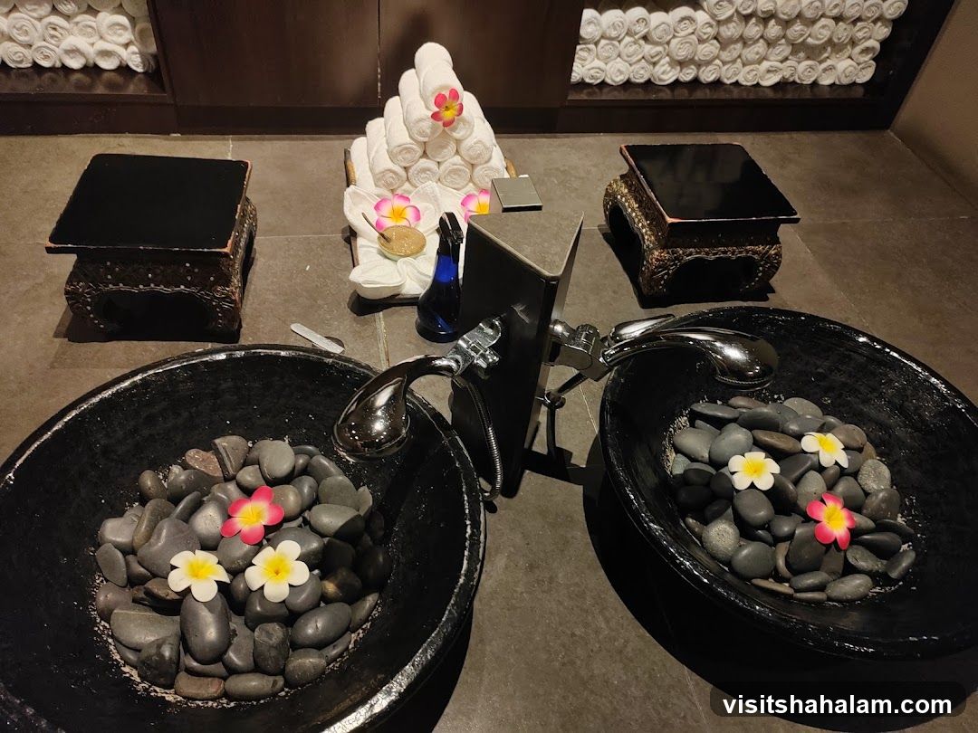Spa Foot Soak Setup