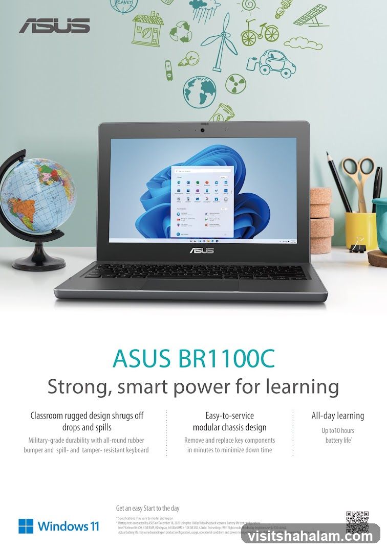 ASUS BR1100C Laptop Advertisement