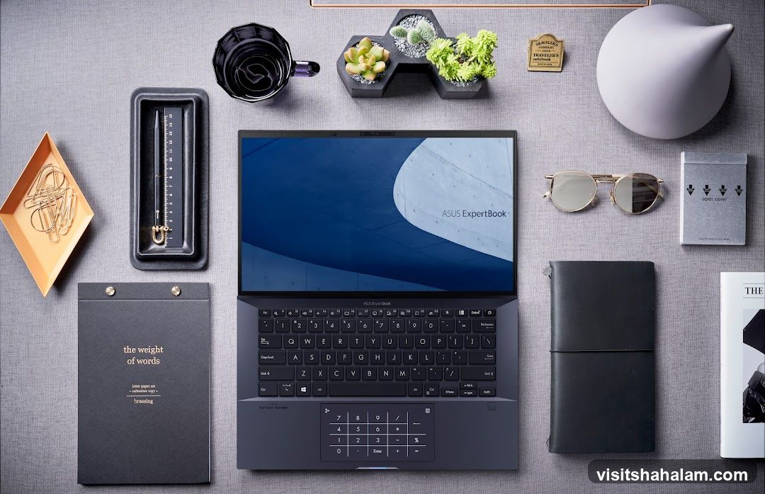 Desk Setup with ASUS ExpertBook Laptop
