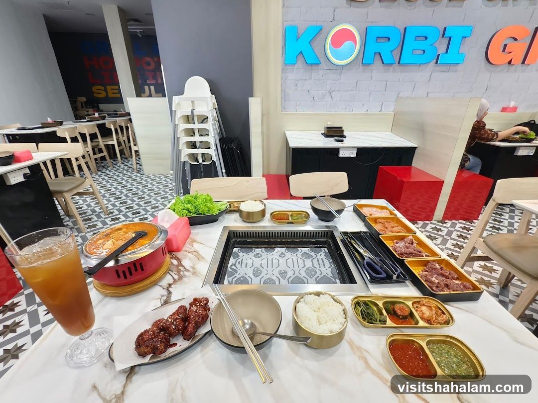 Korean BBQ Restaurant Interior