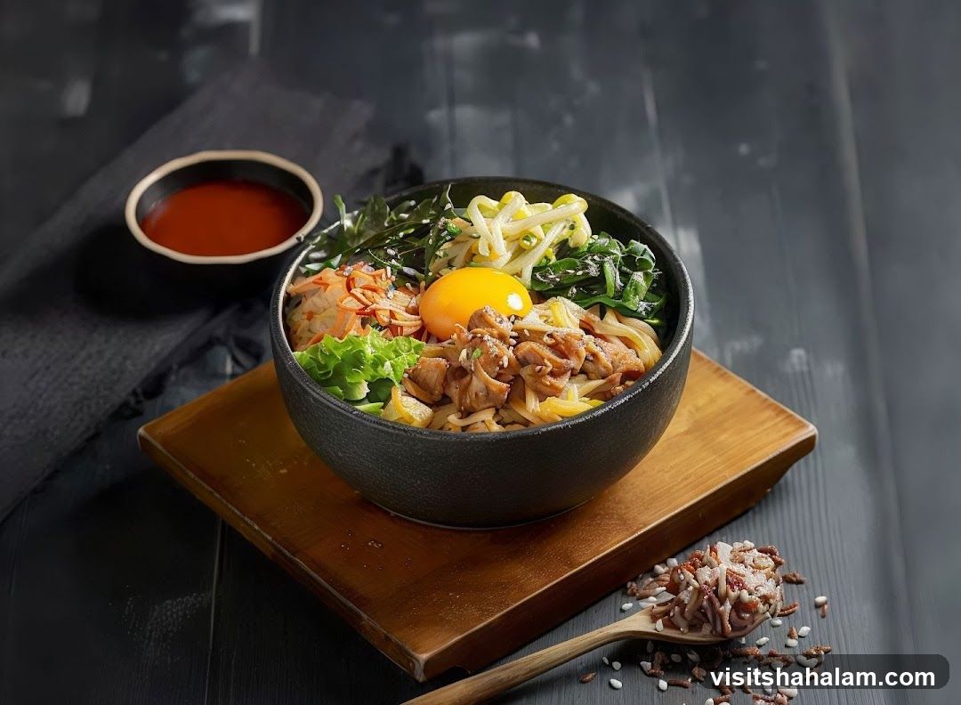 Bibimbap with Egg Yolk
