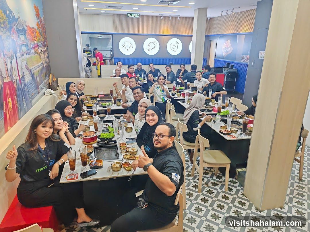 Group Dining at a Korean Restaurant