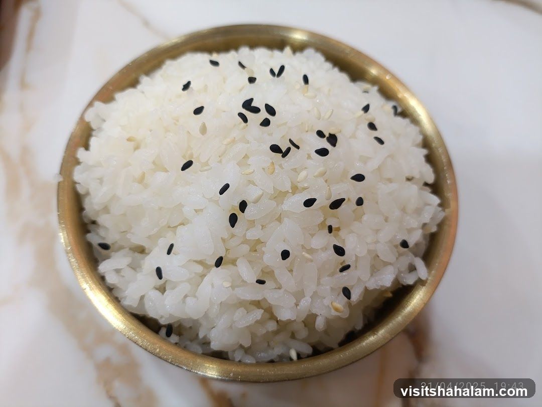 Bowl of Rice with Sesame Seeds