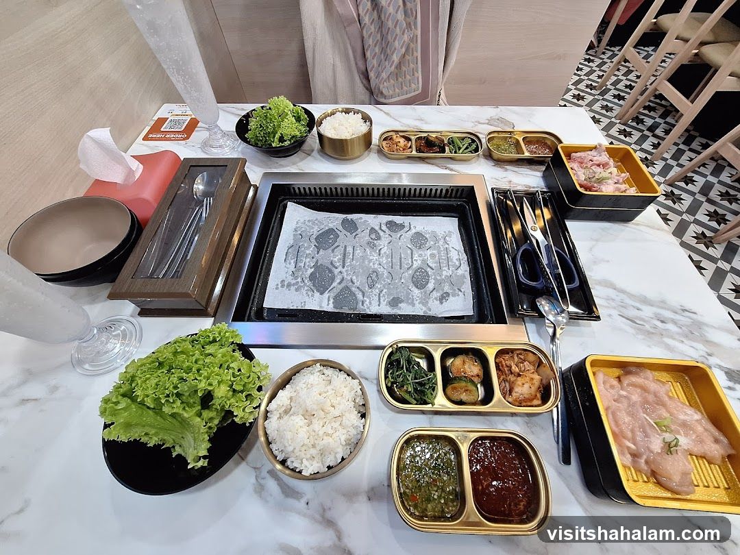 Korean BBQ Table Setting