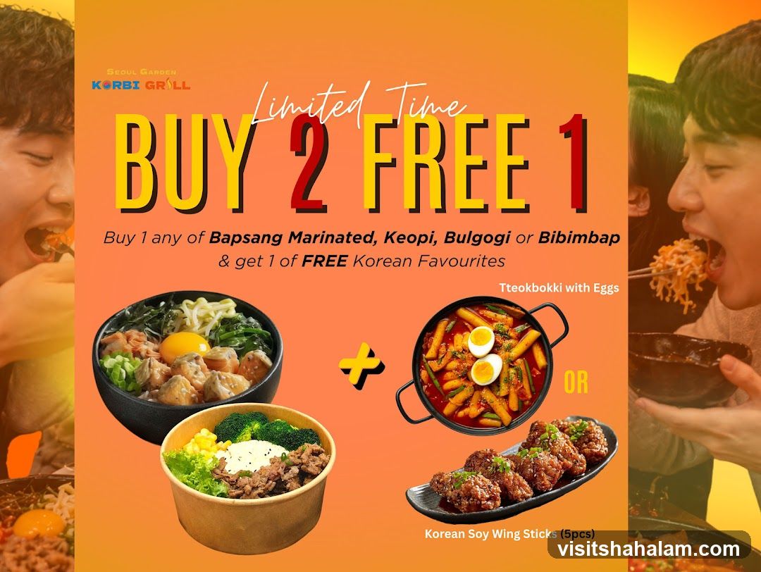 Buy 2 Free 1 Korean Food Promotion