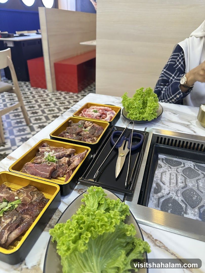 Korean BBQ Table Setting