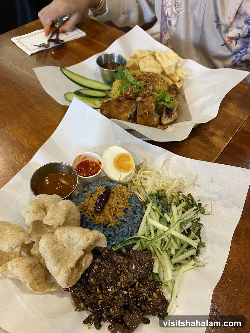 Two Plates of Food