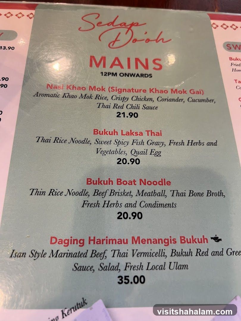 Sedap Dooh MAINS