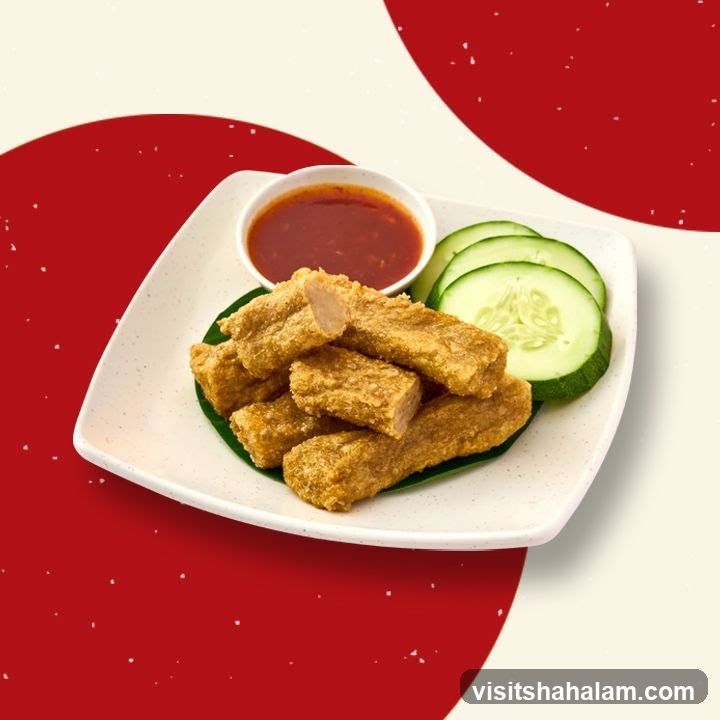 Fried Fish Cakes with Chili Sauce and Cucumber