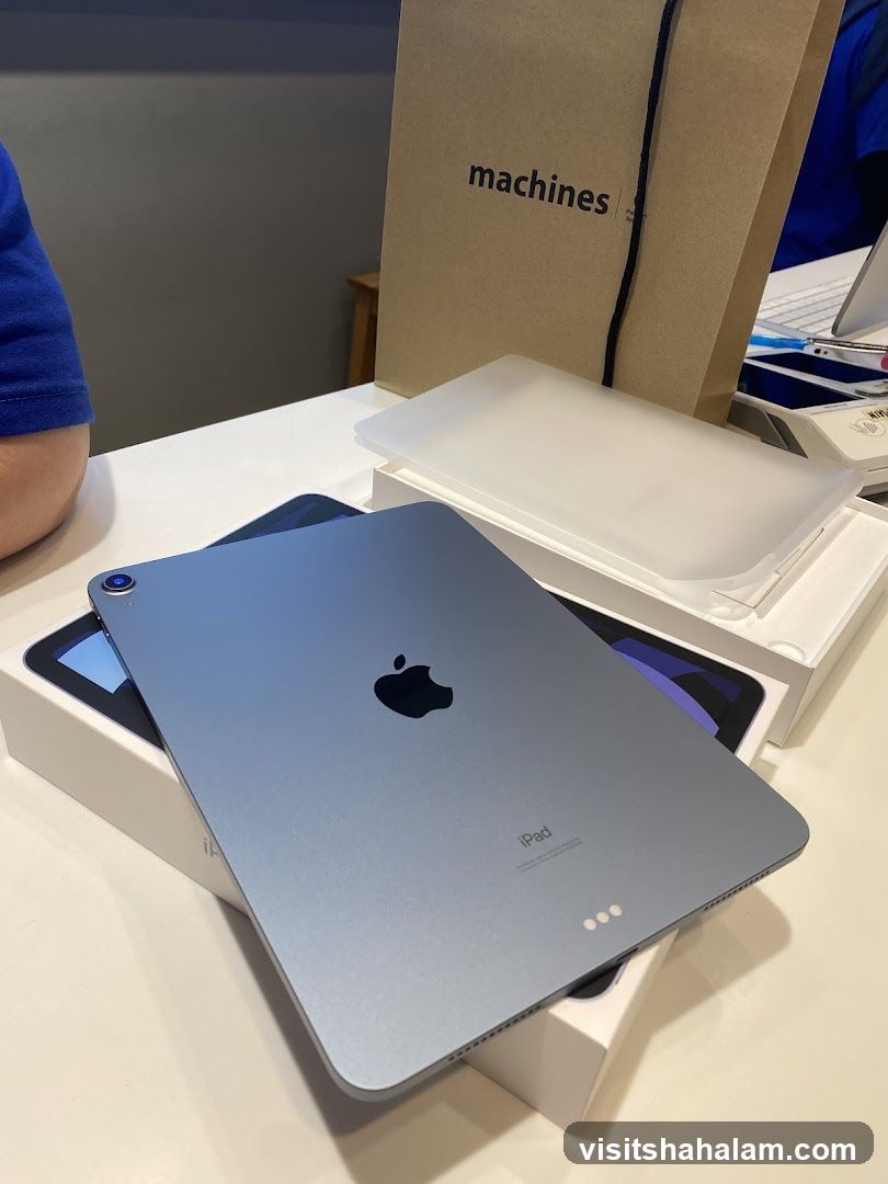 iPad on display