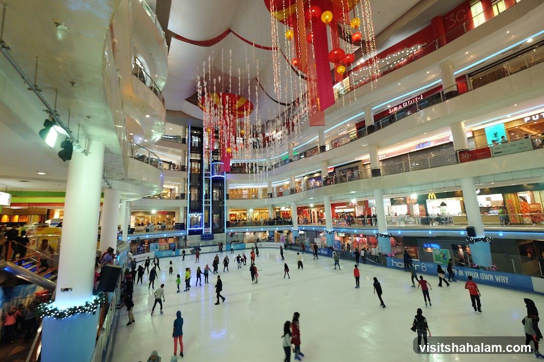 Indoor Ice Skating Rink in a Mall
