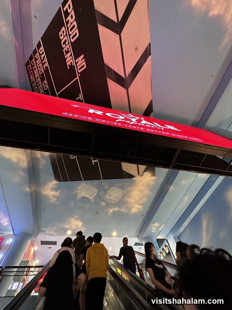 Escalator with Movie Themed Decor