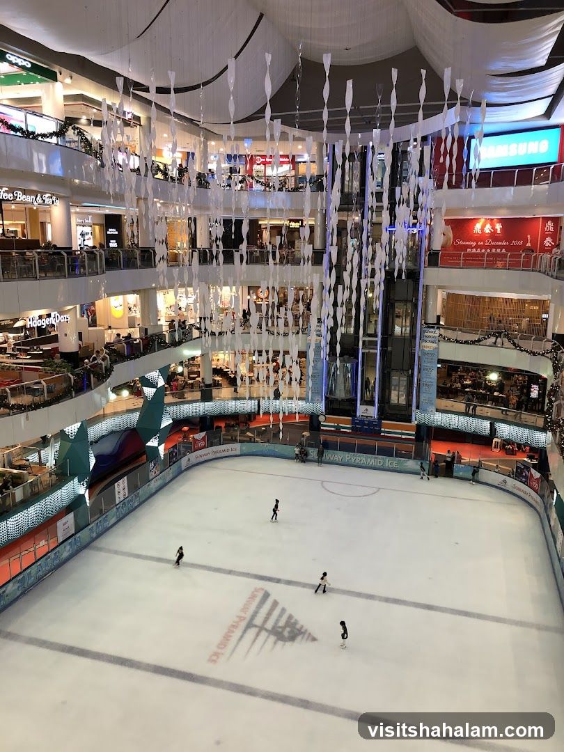 Indoor Ice Skating Rink in a Mall
