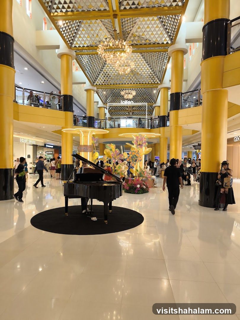 Grand Piano in a Mall Atrium