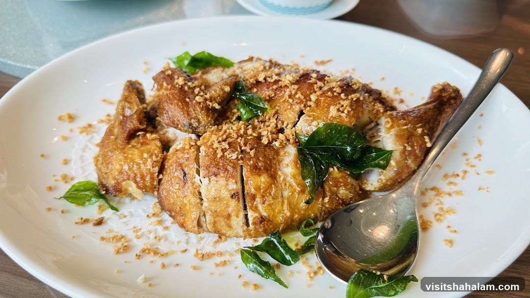Crispy Fried Chicken with Garlic and Herbs