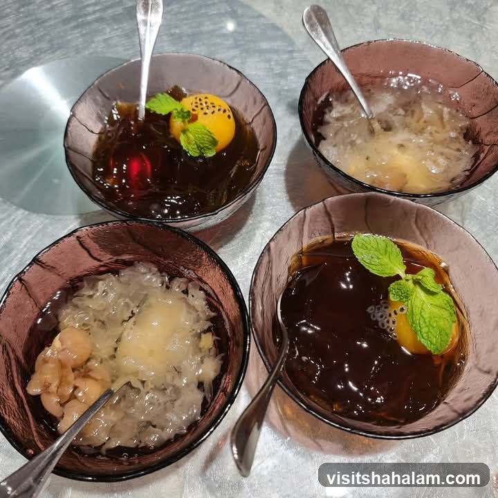 Four Bowls of Dessert