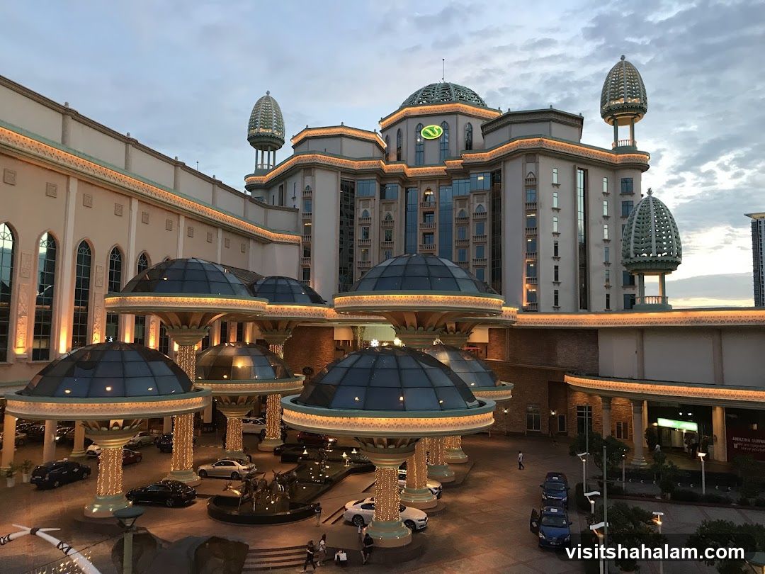 Resort Entrance at Dusk