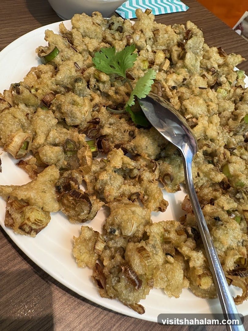Fried Oysters with Scallions
