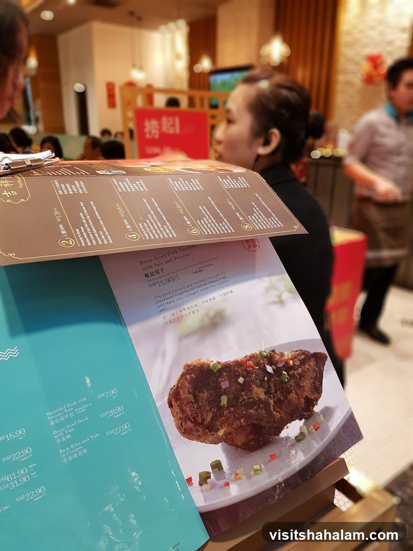 Menu with Food Pictures