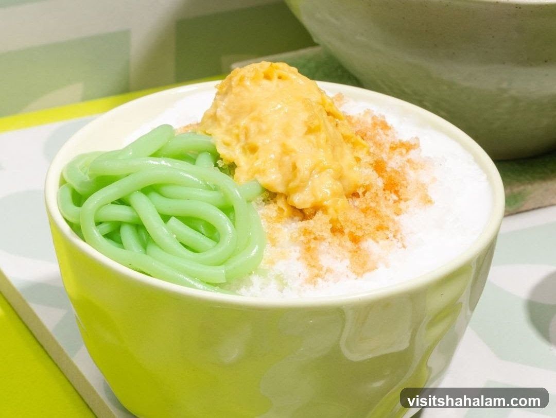 Dessert with Durian and Chendol