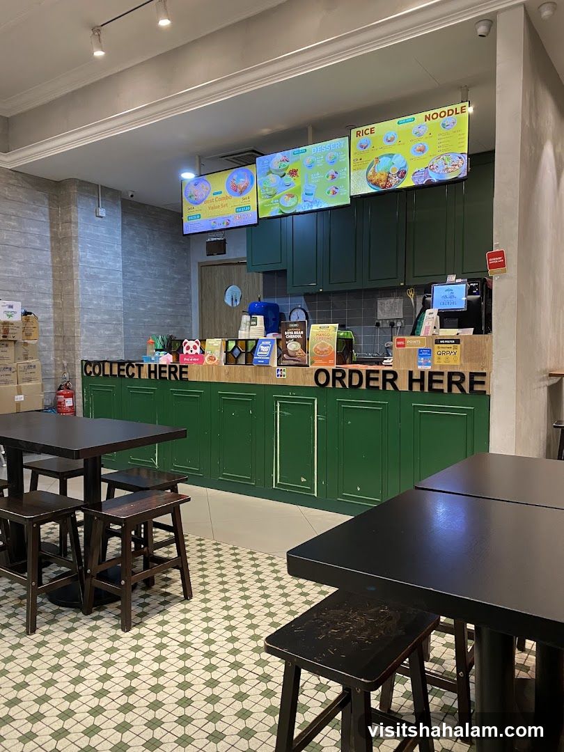 Restaurant Interior with Menu Boards