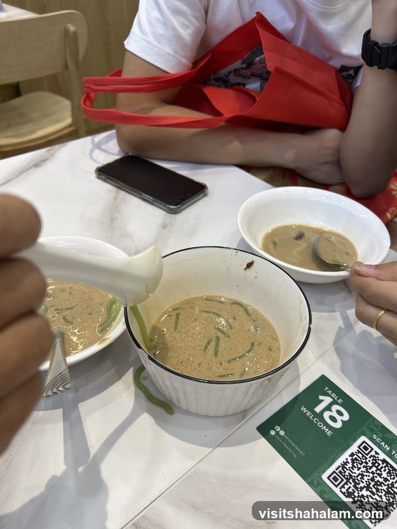 Dessert being served