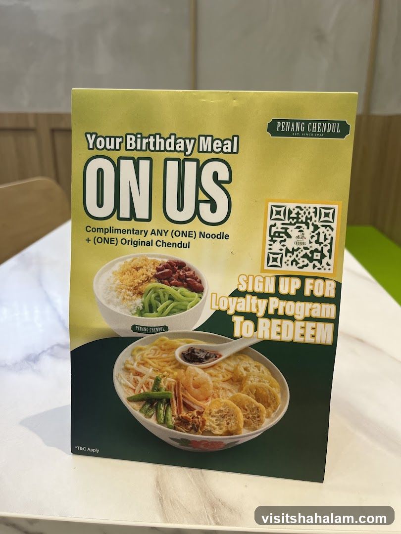 Birthday Meal Promotion