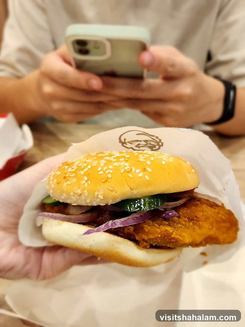 Burger with Sesame Seed Bun
