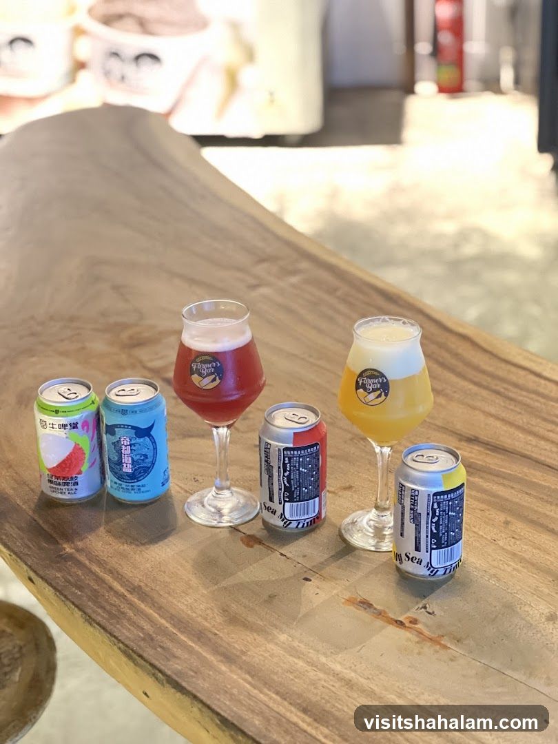 Cans and Glasses of Beer