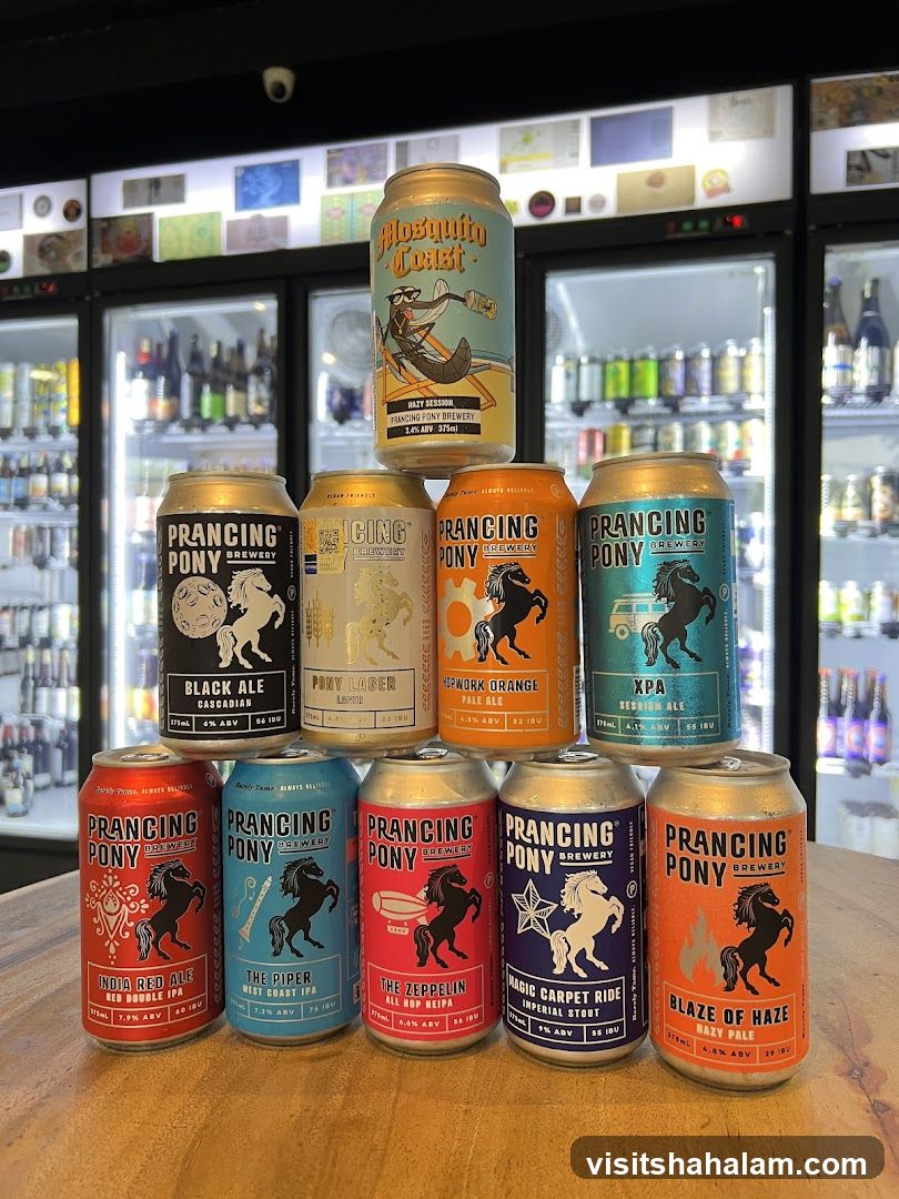 Prancing Pony Brewery Cans