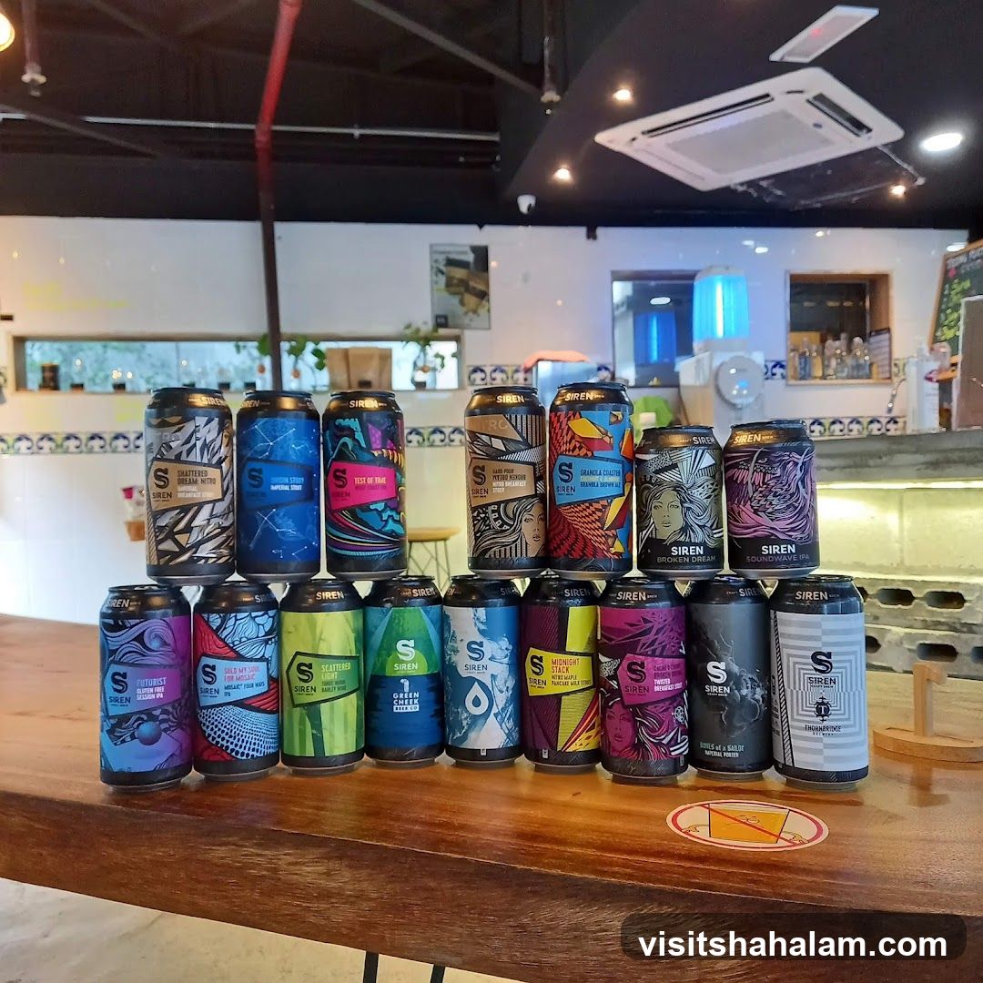 Cans of Siren Beer