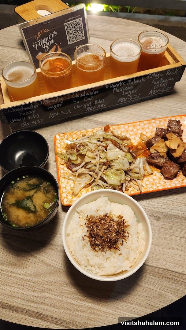Beer Flight and Meal