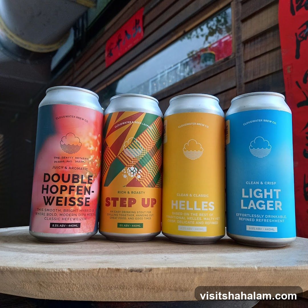 Four Cans of Cloudwater Brew Co. Beer