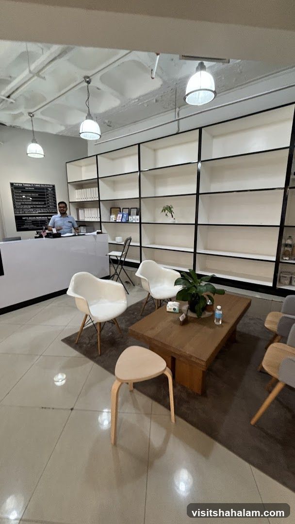 Reception Area with Shelving