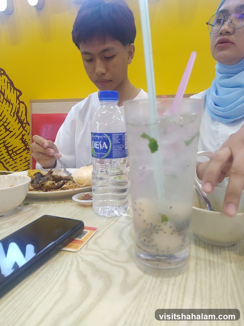 People eating at a restaurant