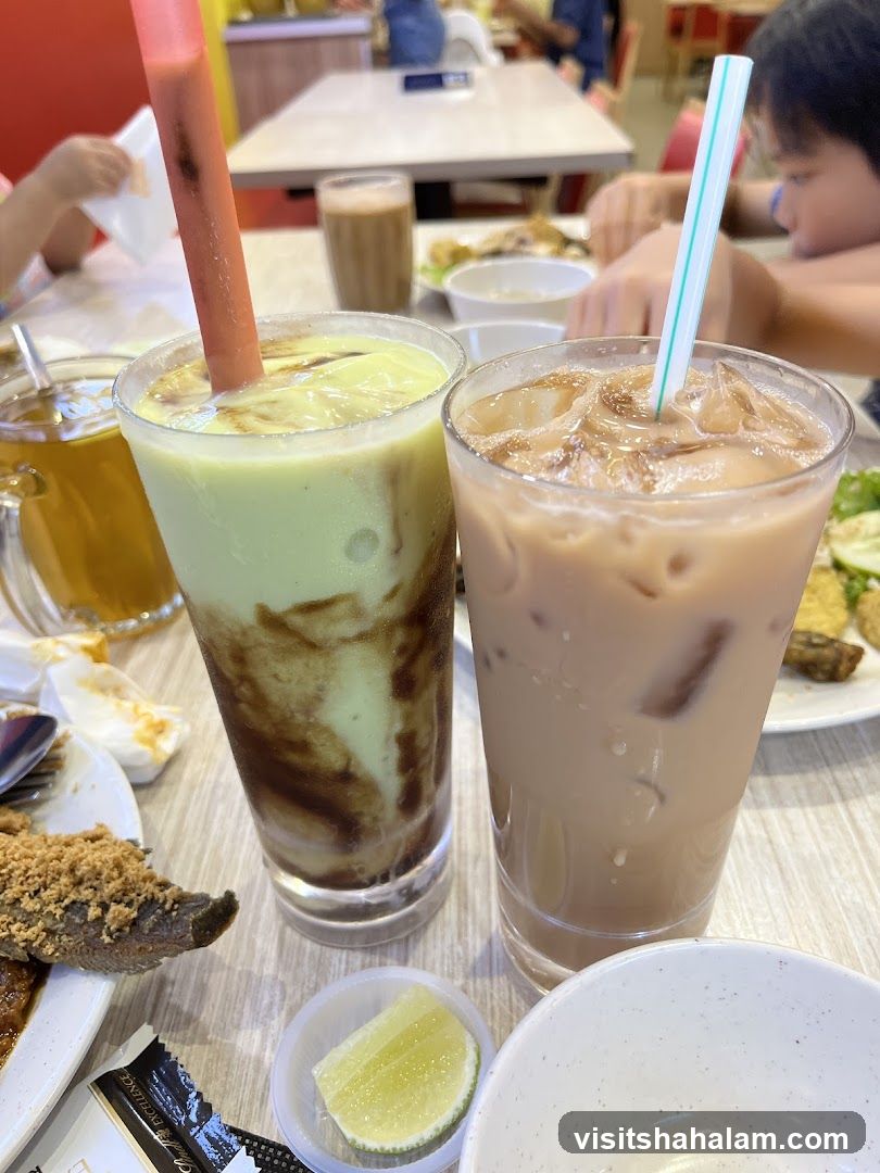 Drinks and Food on Table