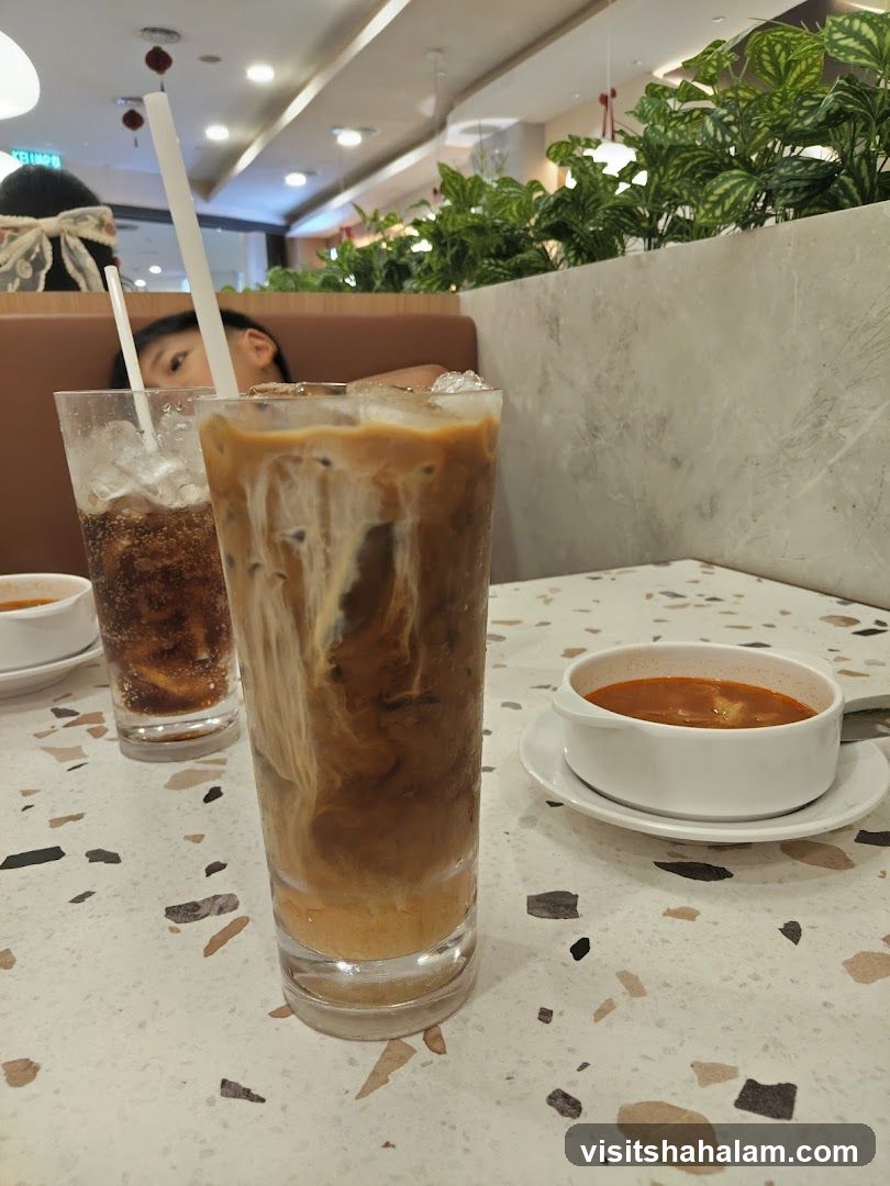 Iced Coffee and Soup
