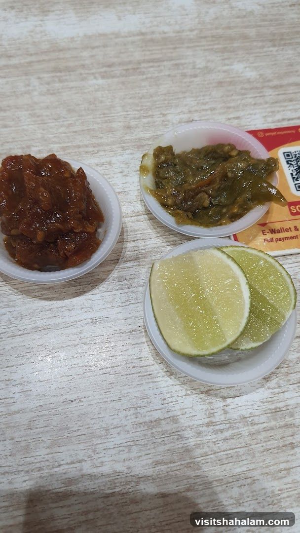 Condiments and Lime Slices