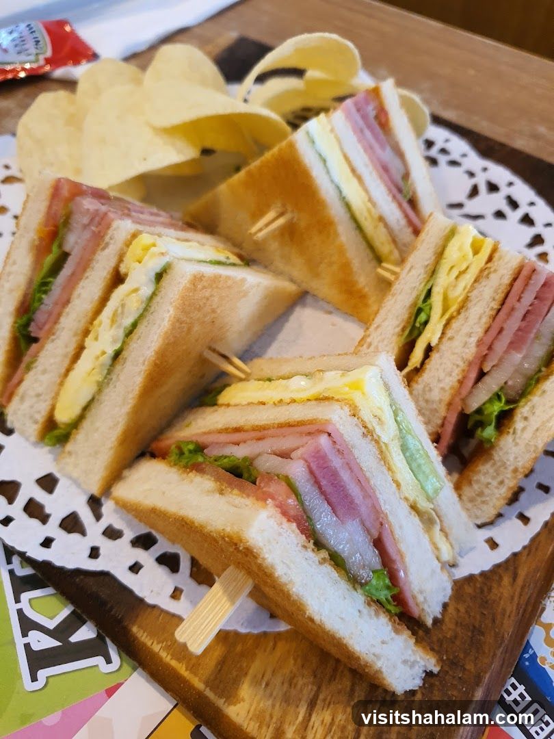 Club Sandwiches with Chips