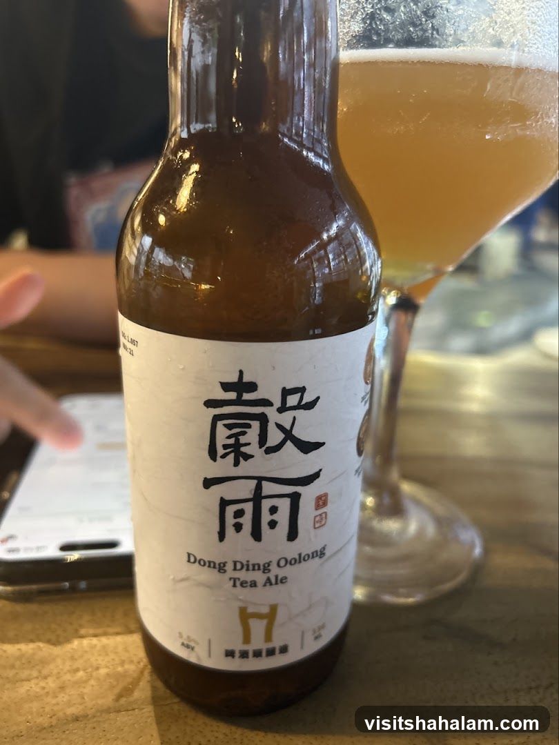Dong Ding Oolong Tea Ale Bottle